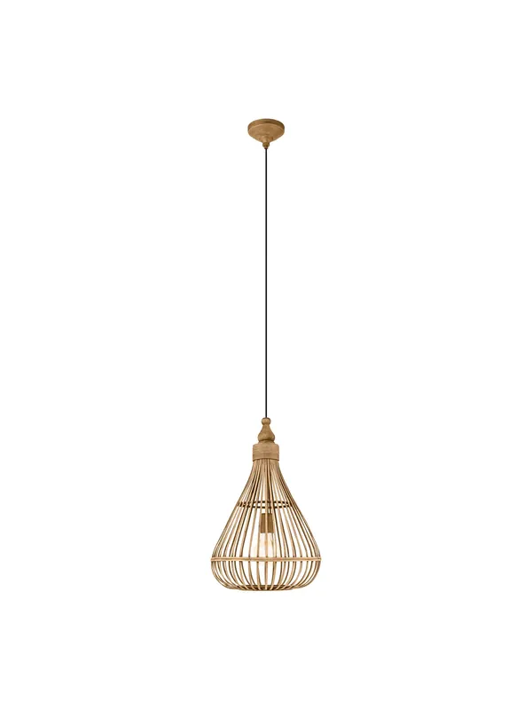 Prezzo Scontato Lampadario vintage in legno 1 luce GL0767