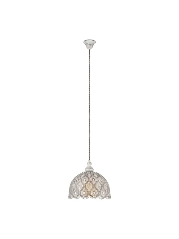 Lampadario vintage bianco 1 luce GL0769 Occasione