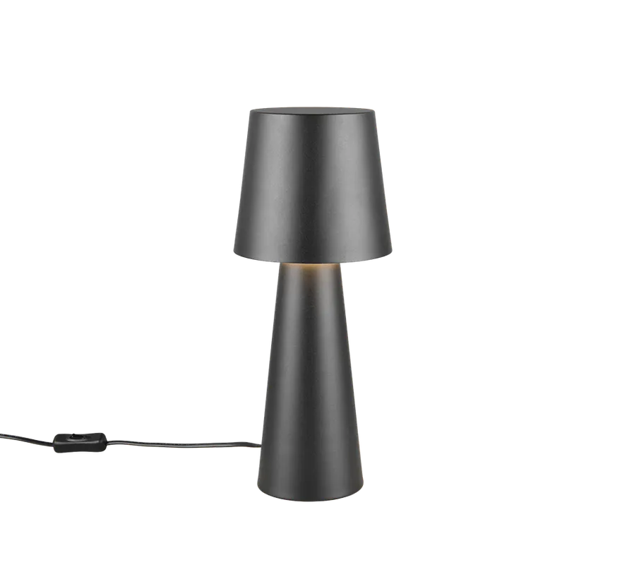 Subito Disponibile Lampada Tavolo Metallo Nera attacco E27 40 cm Trio Lighting - 562900132
