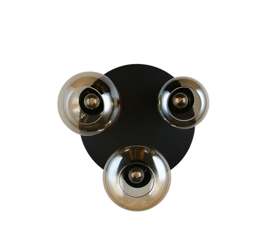 Non Perdere Plafoniera metallo nero opaco D 49 Trio Lighting 617030313