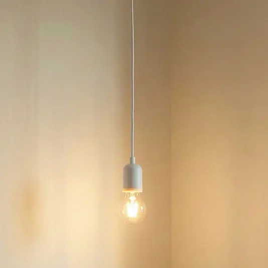 Ordina Subito Lampada a sospensione Lindby Hattie, portalampada E27, bianco, Ø 4,7 cm
