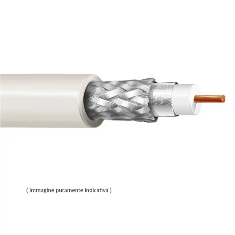 Prezzo Conveniente cavo sat 5mm 75ohm bianco 100mt STPV75D50XTABIM01