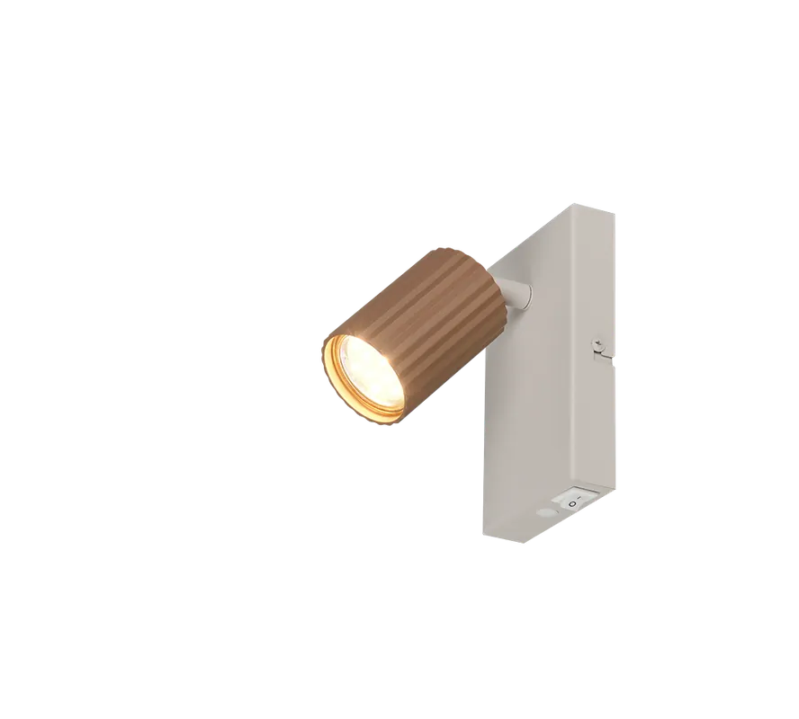 Faretto orientabile metallo caffè singolo TRIO LIGHTING 867770165 montaggio parete soffitto Must-Have