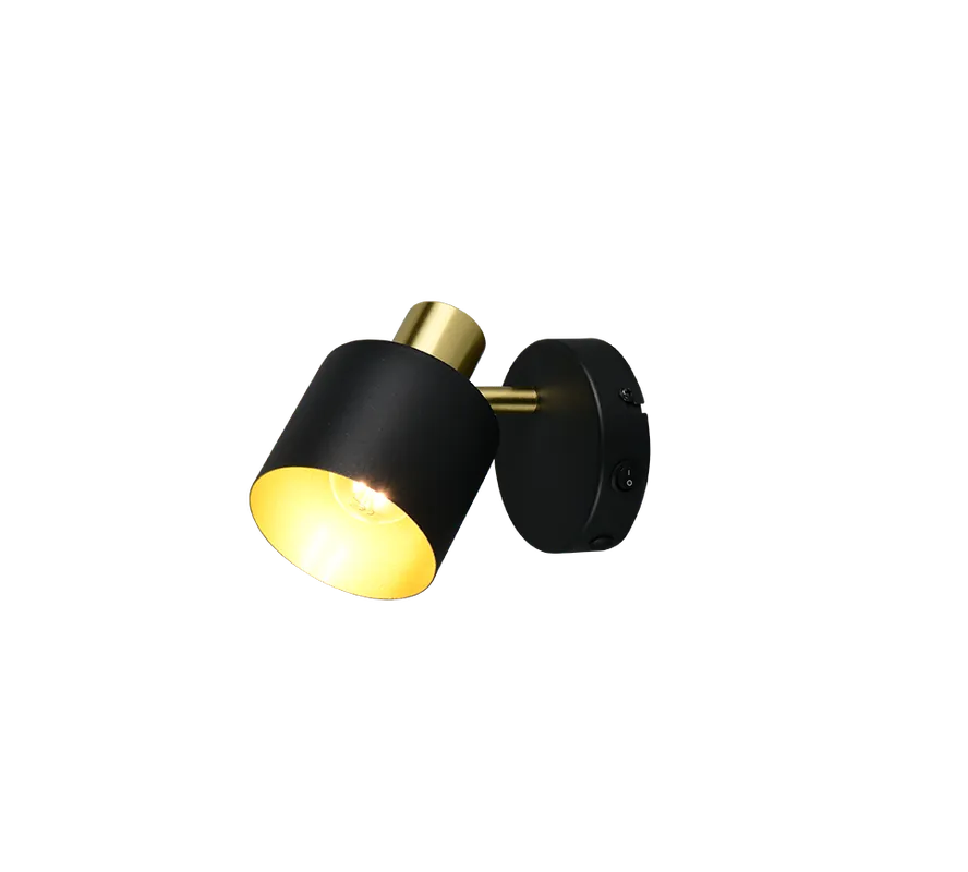 Ultimissimo Modello Faretto orientabile metallo oro nero parete soffitto 868870180