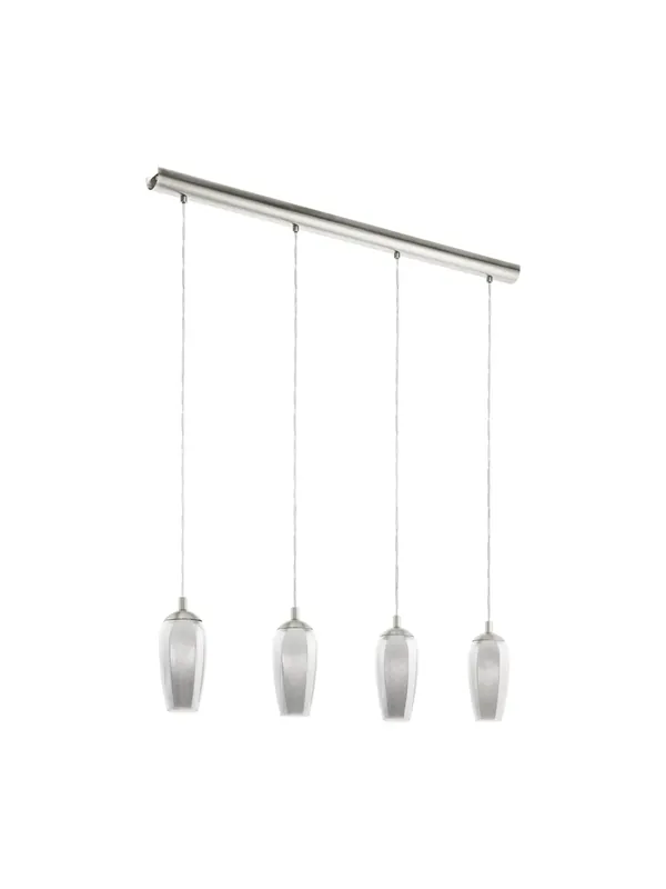 Più Venduto Lampadario moderno nickel 4 luci GL0862