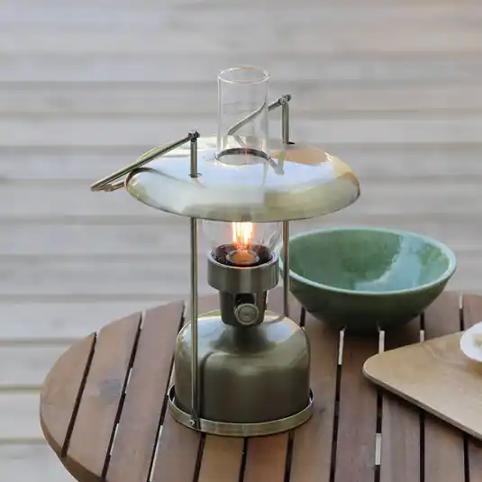 Popolare Lampada da tavolo a batteria a LED Markslöjd Fanos, ottone, dimmerabile, IP44