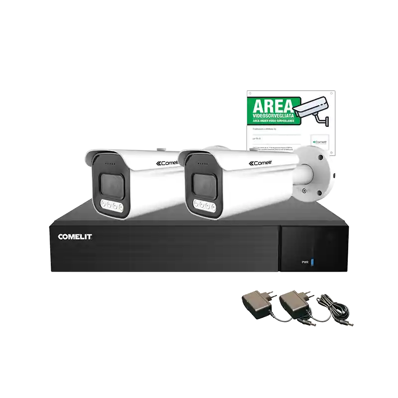 Consegna Rapida Kit di videosorveglianza Smart AHD 5MP 8 Canali Comelit AHKIT008N05A novita‘