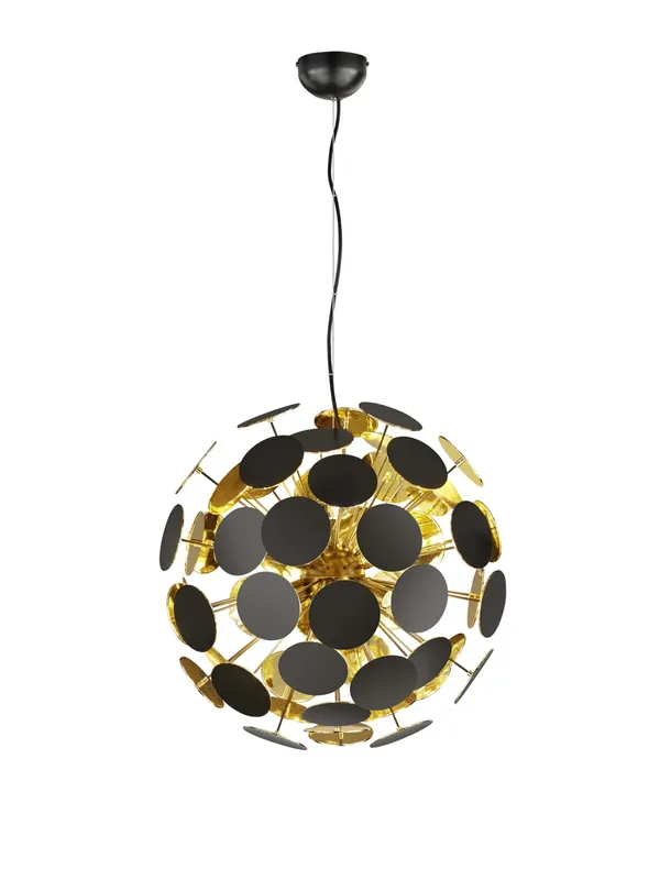 Must-Have Lampadario moderno nero e oro 6 luci TR171