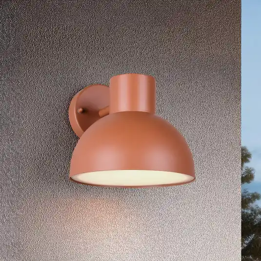 Sconto Applique da esterno Elbe, albicocca, alluminio pressofuso, E27