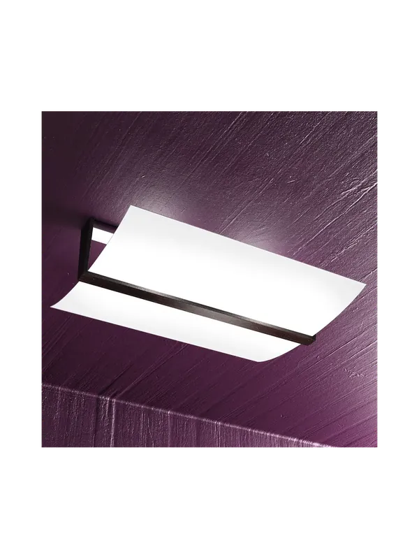 Plafoniera moderna 2 luci legno wengè tpl 1019-pl40w Di Tendenza