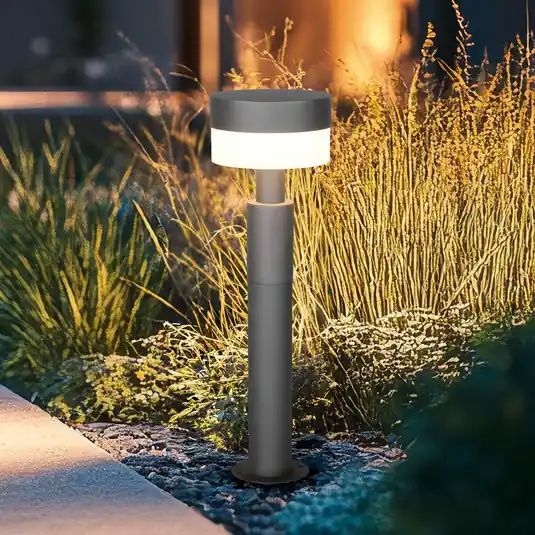 Nuova Collezione Lampioncino LED Mackenzie, altezza 50 cm, antracite, fusione di alluminio