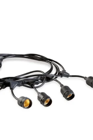 Catenaria Sovil 5 mt con 5 portalampada E27 IP43 nera - 230/06 Ordina Subito