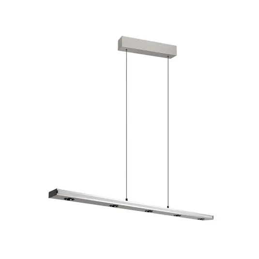 Lampada LED a sospensione Graham, nichel, metallo, up/down, CCT, dimmerabile Prezzo Ridotto