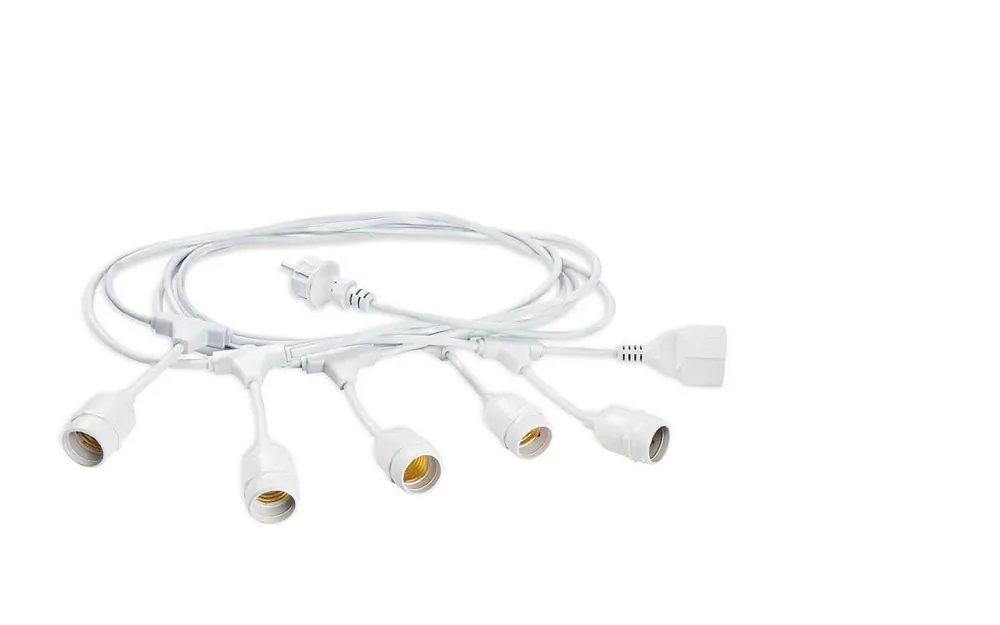 Catenaria Enjoy Sovil 5 mt con 5 portalampade E27 bianca IP43 - 230/02 Compra Online
