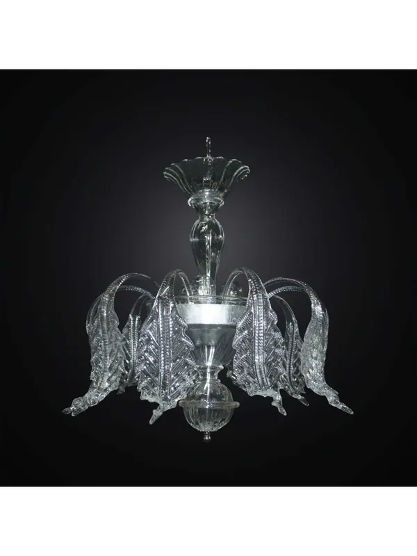 Lampadario murano classico trasparente a 3 luci BGA 2928/10F02 Acquista Ora