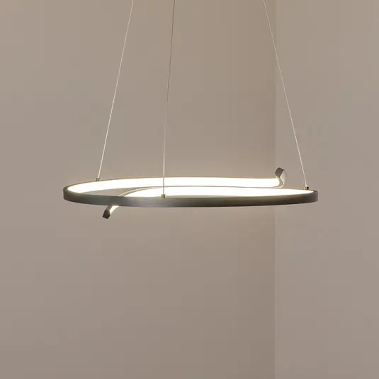 Promo Stagionale Lampada LED a sospensione Lorenzo, metallo, nero, 4.000 K