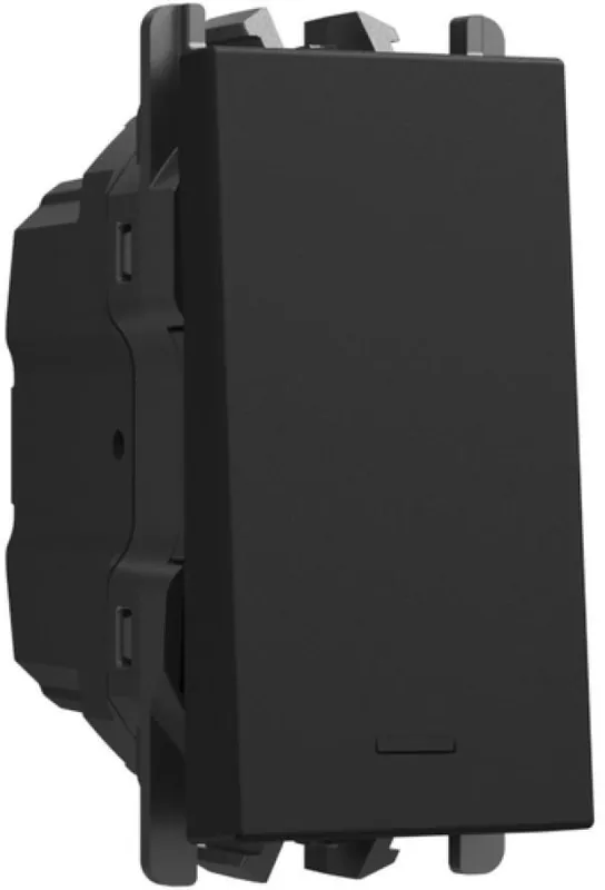 Pulsante retroilluminato nero 1 modulo Lybra URMET 27108.N Super Prezzo