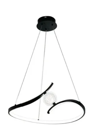 Offerta Lampada LED a sospensione Perla, metallo, acrilico, nero, 4.000 K