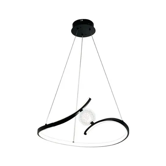 Offerta Lampada LED a sospensione Perla, metallo, acrilico, nero, 4.000 K