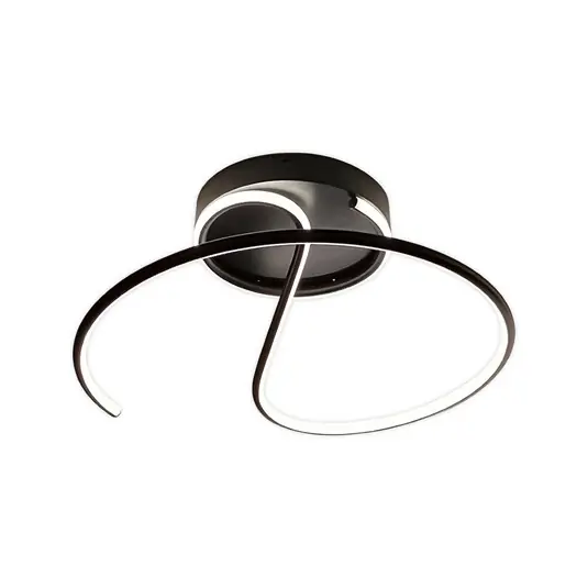 Plafoniere LED Delta, metallo, nero, 4.000 K Offerta Limitata