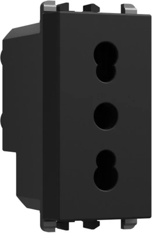 Soddisfatti O Rimborsati Presa bipasso Urmet P11-P17 1 modulo 2P+T 16A-250V Lybra Nero - 27303.N