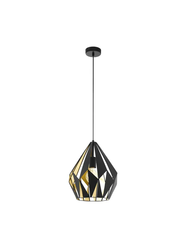 Sconto Lampadario vintage nero e oro 1 luce GL0752
