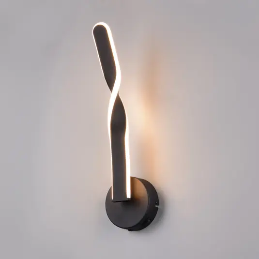 Ordina Subito Applique a LED Ginko, nero opaco, metallo, altezza 45,5 cm