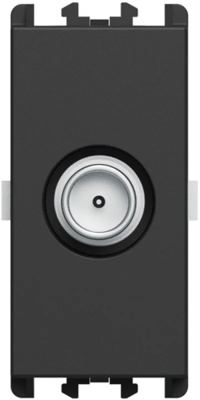 Presa TV passante maschio Urmet 1 modulo attenuazione 5 dB Lybra Nero - 27405.N Occasione