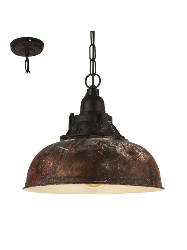 Lampadario vintage marrone antico 1 luce GL0764 Prezzo Ridotto