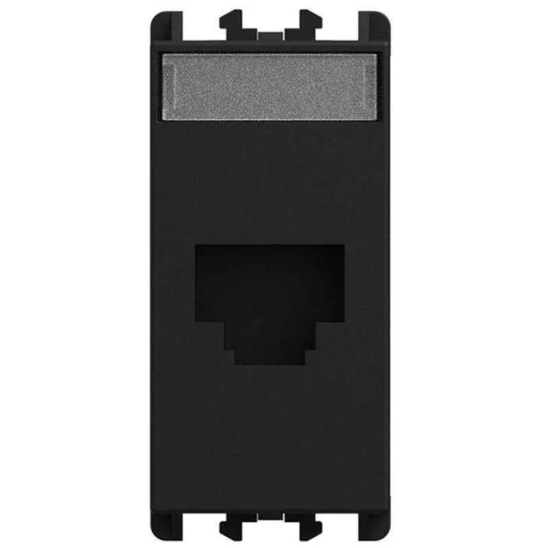 Presa RJ45 Keystone universale 1 modulo nero URMET Lybra 27445.N installazione veloce Offerta Speciale