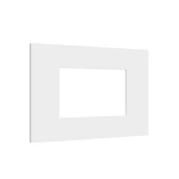 Nuova Collezione Placca elettrica 3 moduli tecnopolimero bianco URMET 27803.BN Lybra