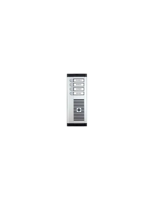Pulsantiera alluminio citofono 4pulsanti 1f 725/104 urmet Soddisfatti O Rimborsati