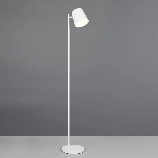 Compra Adesso Piantana LED a batteria Blake, bianco opaco, metallo, dimmerabile