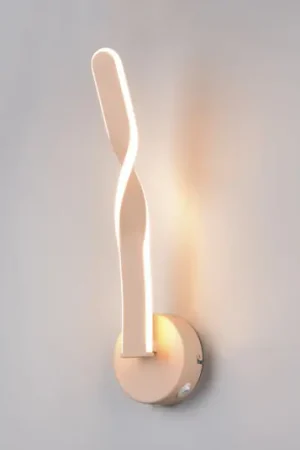 Applique a LED Ginko, sabbia, metallo, altezza 45,5 cm Spedito Oggi