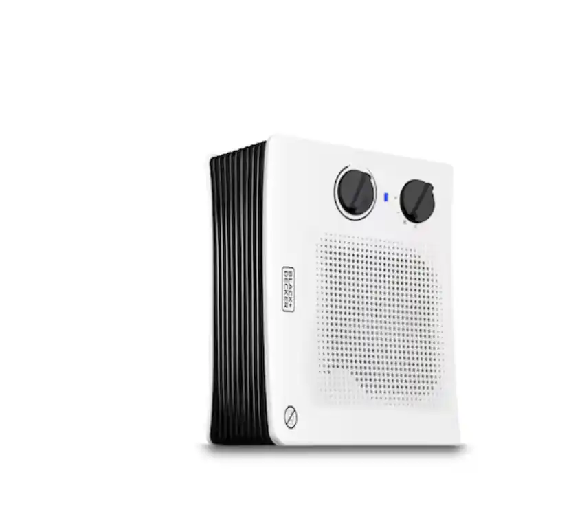 Termoventilatore elettrico bagno 2000W Black Decker BXSH2001E design compatto Di Tendenza