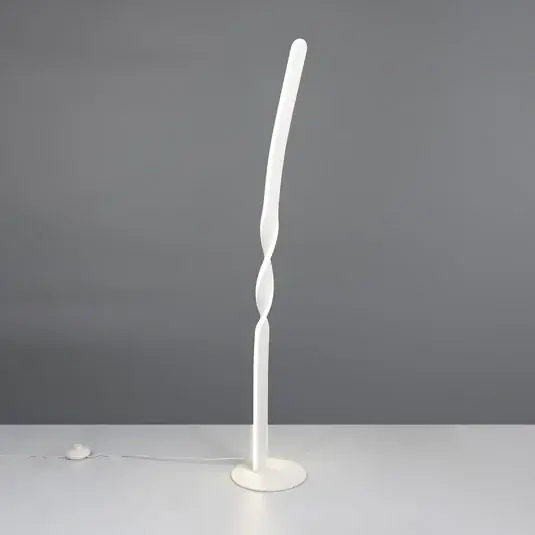 Ultima Occasione Piantana LED Ginko, bianco opaco, metallo, altezza 110 cm