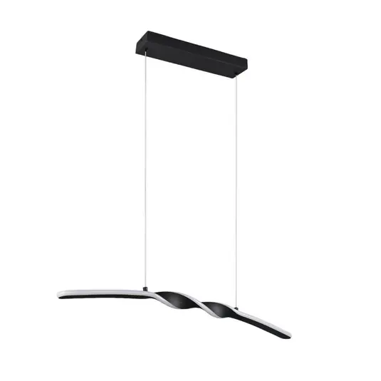 Scelto Dai Clienti Lampada LED a sospensione Ginko, nero opaco, metallo, lunghezza 79 cm