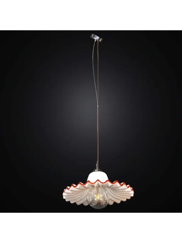 Solo Oggi Lampadario a sospensione in ceramica 1 luce BGA 2822/P38 marrone