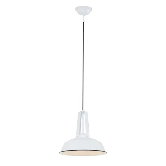 Lampada a sospensione Eden, bianco, metallo, portalampada E27 Subito Disponibile