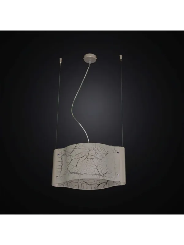 Lampadario moderno vetrofusione tortora 2 luci BGA 2848/S40 Solo Oggi