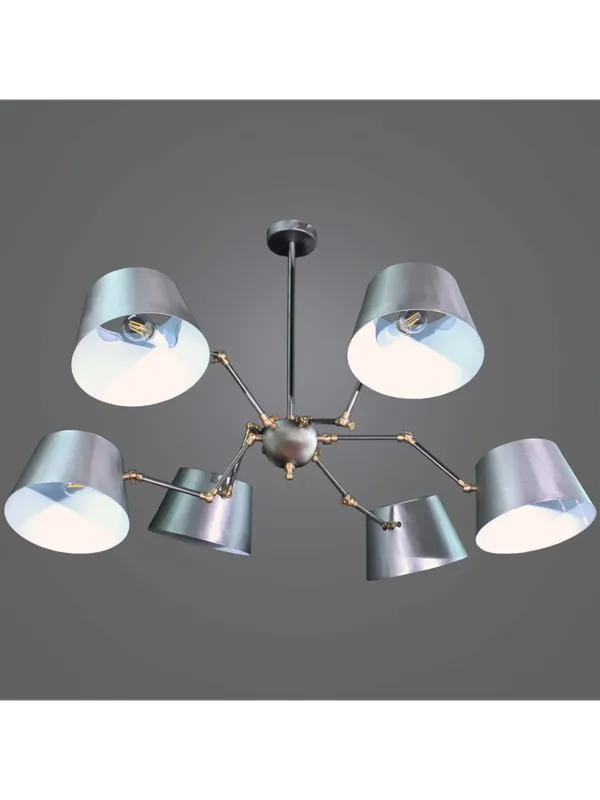 Lampadario moderno design snodabile 6 luci BGA 2845/6 Solo Oggi