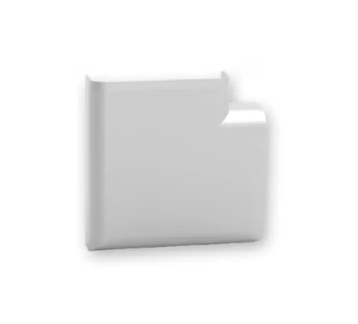Curva piana battiscopa alluminio TW70.AL Arnocanali Più Venduto