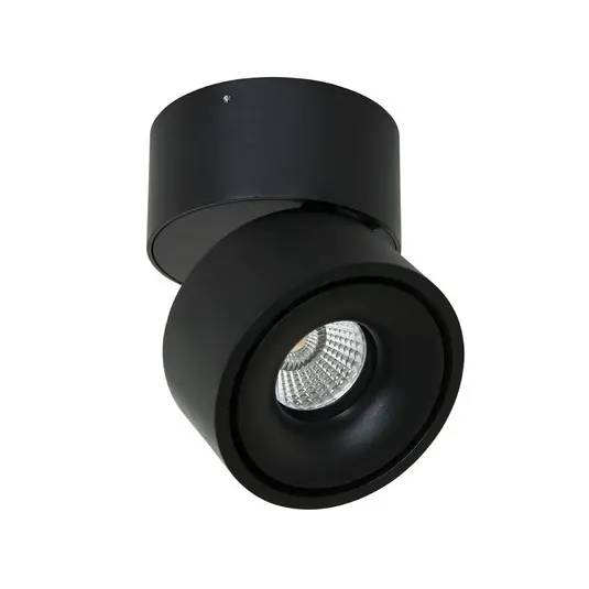 Faretto da soffitto LED Fez, nero, a 1 luce, metallo, orientabile Scelto Dai Clienti