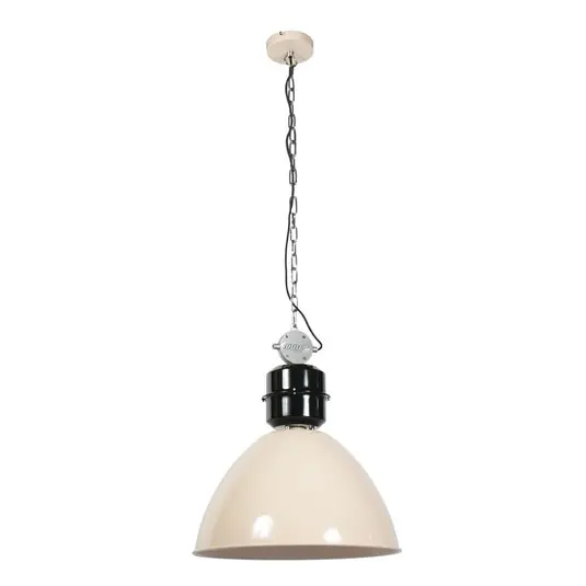 Lampada a sospensione Frisk, color crema, metallo, E27 Reso Gratuito