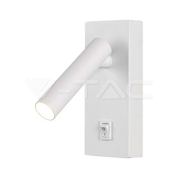Faretto LED orientabile da parete 2W 3000K V-TAC 10288 Offerta Del Giorno
