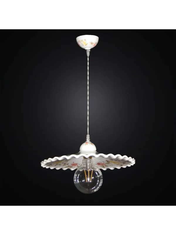 Offerta Speciale Lampadario a sospensione rustica in ceramica 1 luce BGA 2842/40