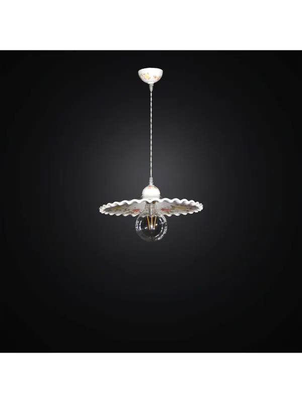 Lampadario a sospensione rustica in ceramica 1 luce BGA 2842/20 Compra Online
