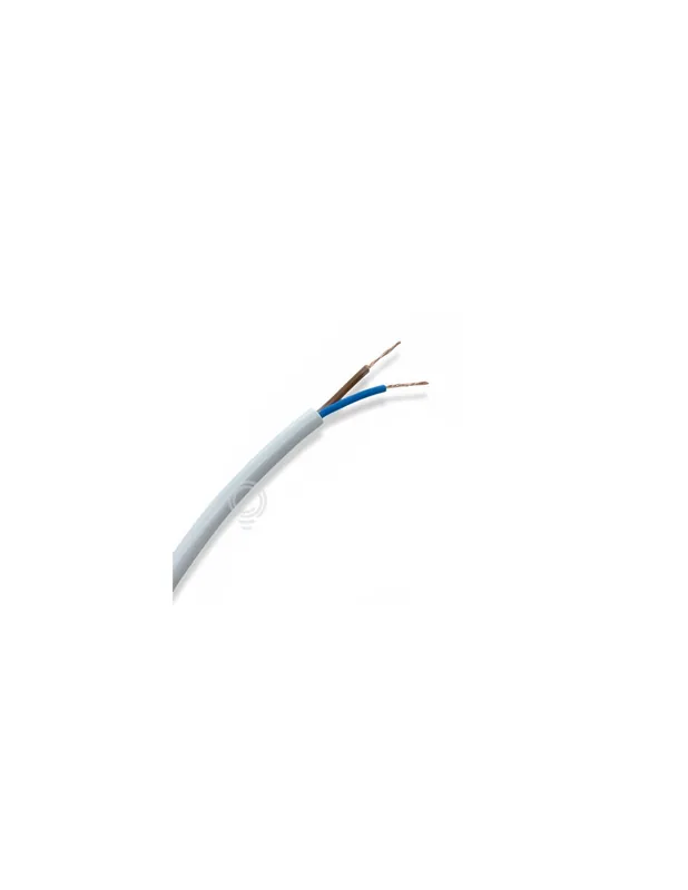 Cavo gommato elettrico 2x0,75mmq bianco tondo 2x0,75 h03vvf imq Scelto Dai Clienti