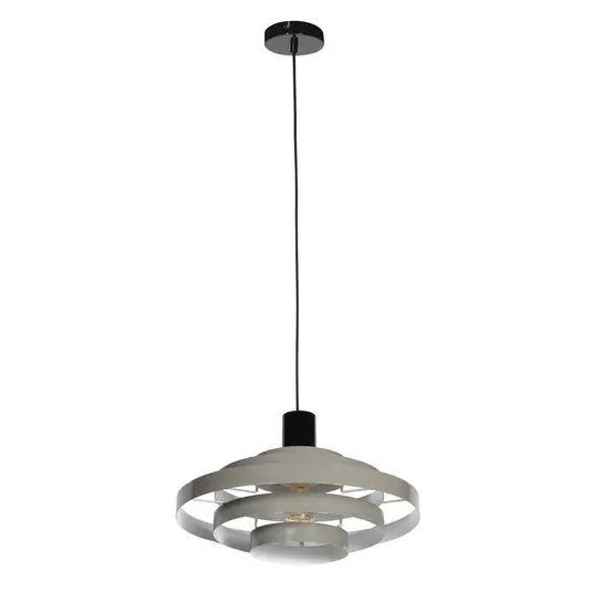 Prezzo Scontato Lampada a sospensione Halo Cirque, grigio, metallo, Ø 50 cm, E27