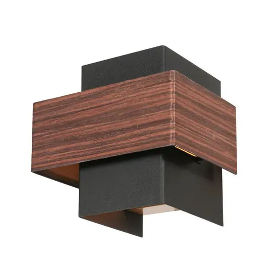Applique a LED Muro 3367, effetto legno, up/down, G9, 2.700 K Soddisfatti O Rimborsati